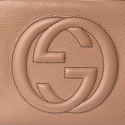 Gucci Pebbled Calfskin Small Soho Disco Bag Camelia 10 of 10