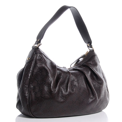 Gucci Guccissima Medium Sukey Hobo Dark Brown 3 of 11
