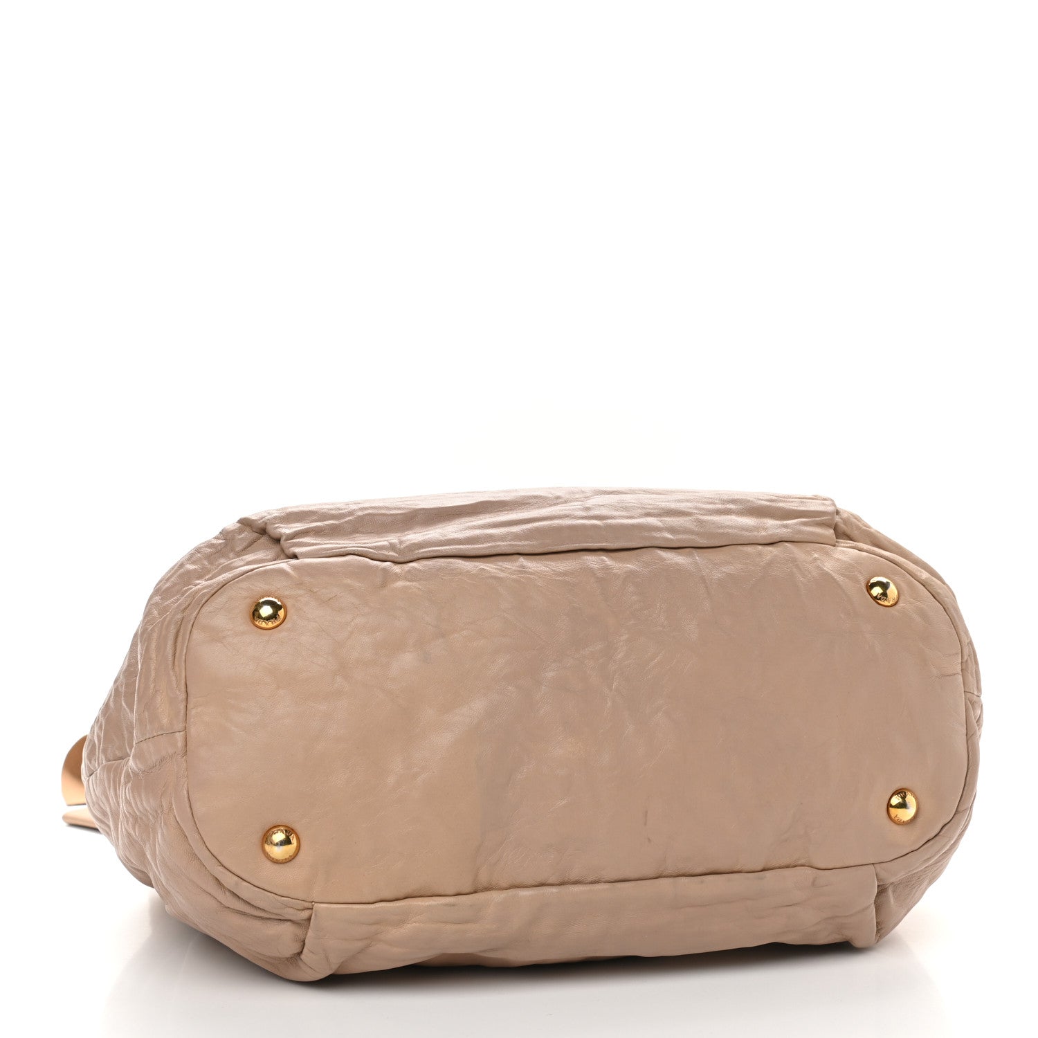 Prada Nappa Bow Tote Beige 4 of 12