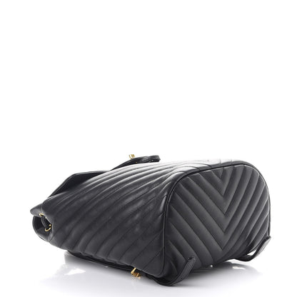 Chanel Calfskin Chevron Quilted Small Urban Spirit Backpack Black 4 of 14