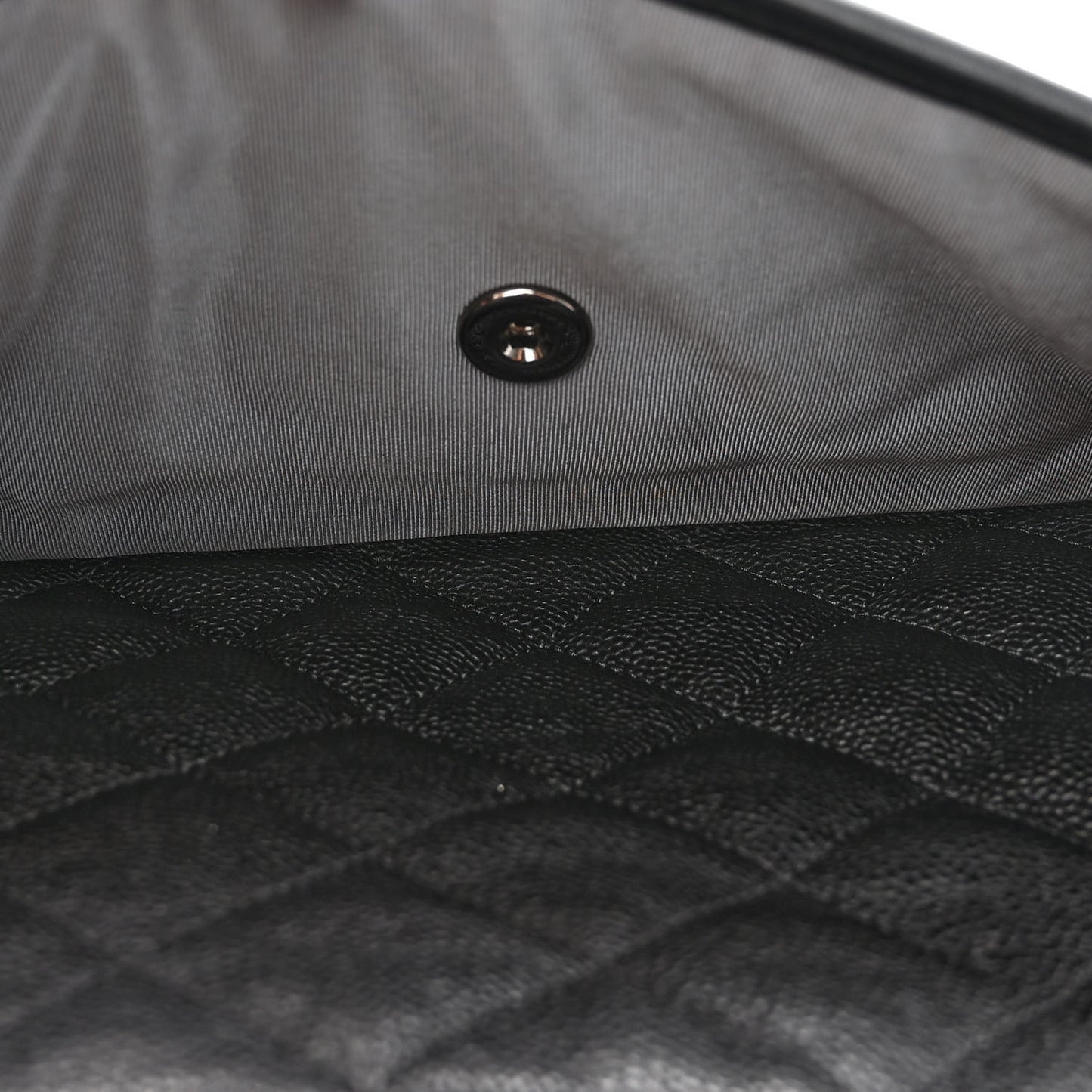 Caviar Quilted Large French Riviera Flap Black