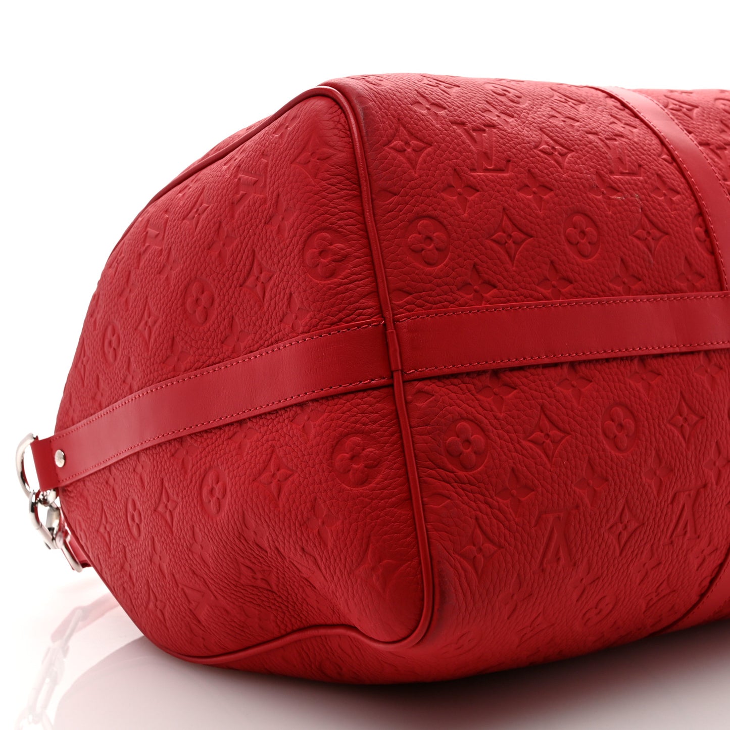Taurillon Monogram Keepall Bandouliere 50 Sari Red