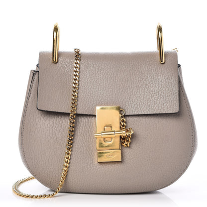 Chloe Grained Lambskin Mini Drew Shoulder Bag Motty Grey 1 of 6