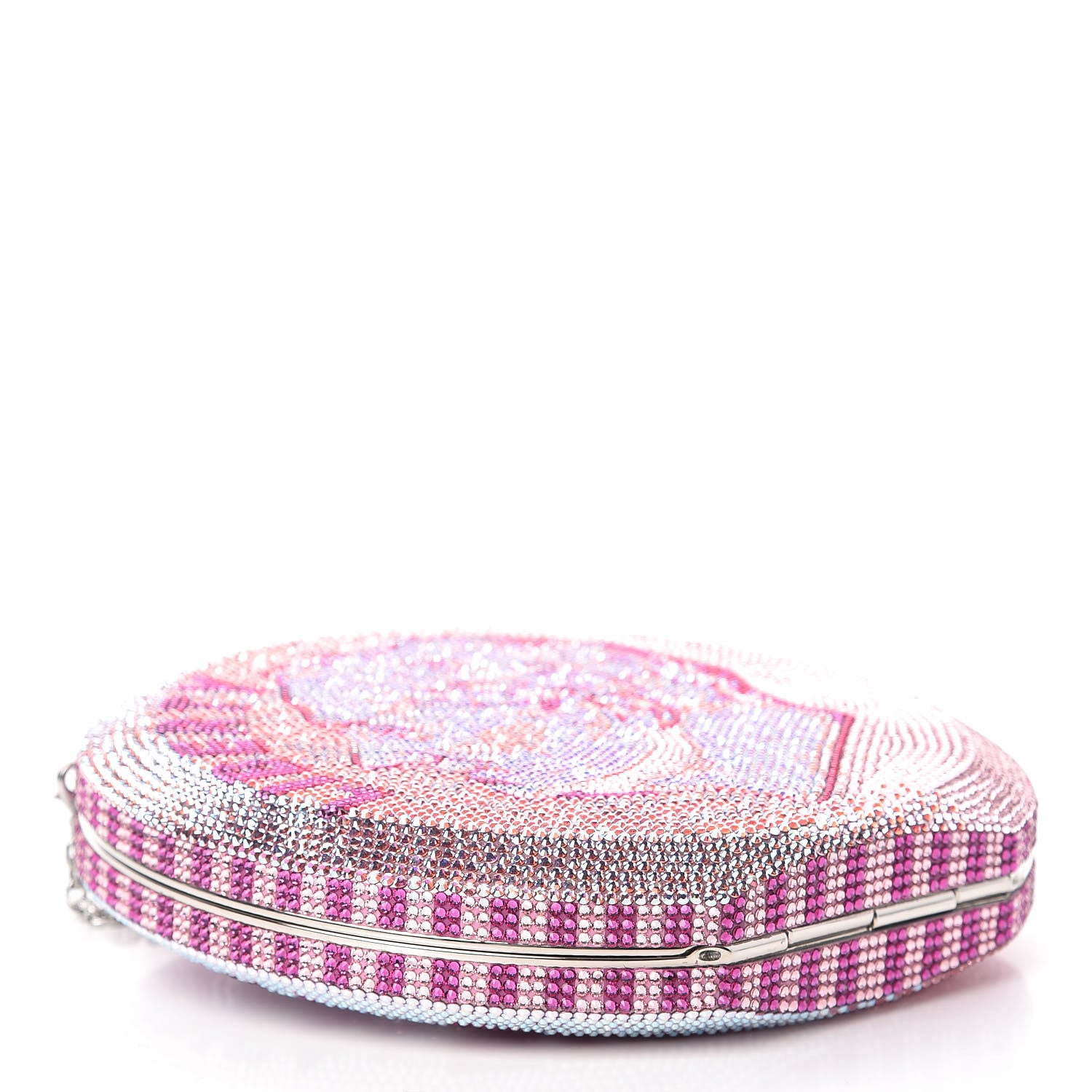 Judith Leiber Crystal No Ceilings Dime Disc Bag Pink 6 of 14