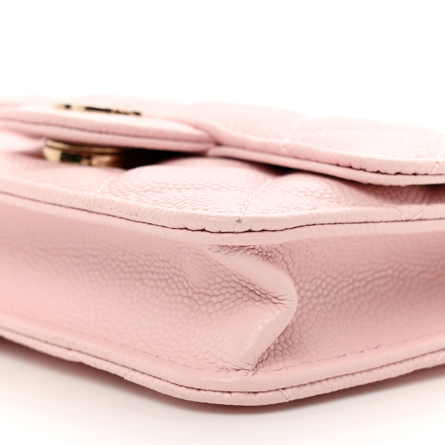 Chanel Caviar Quilted Mini Chain Bag Pink 9 of 9