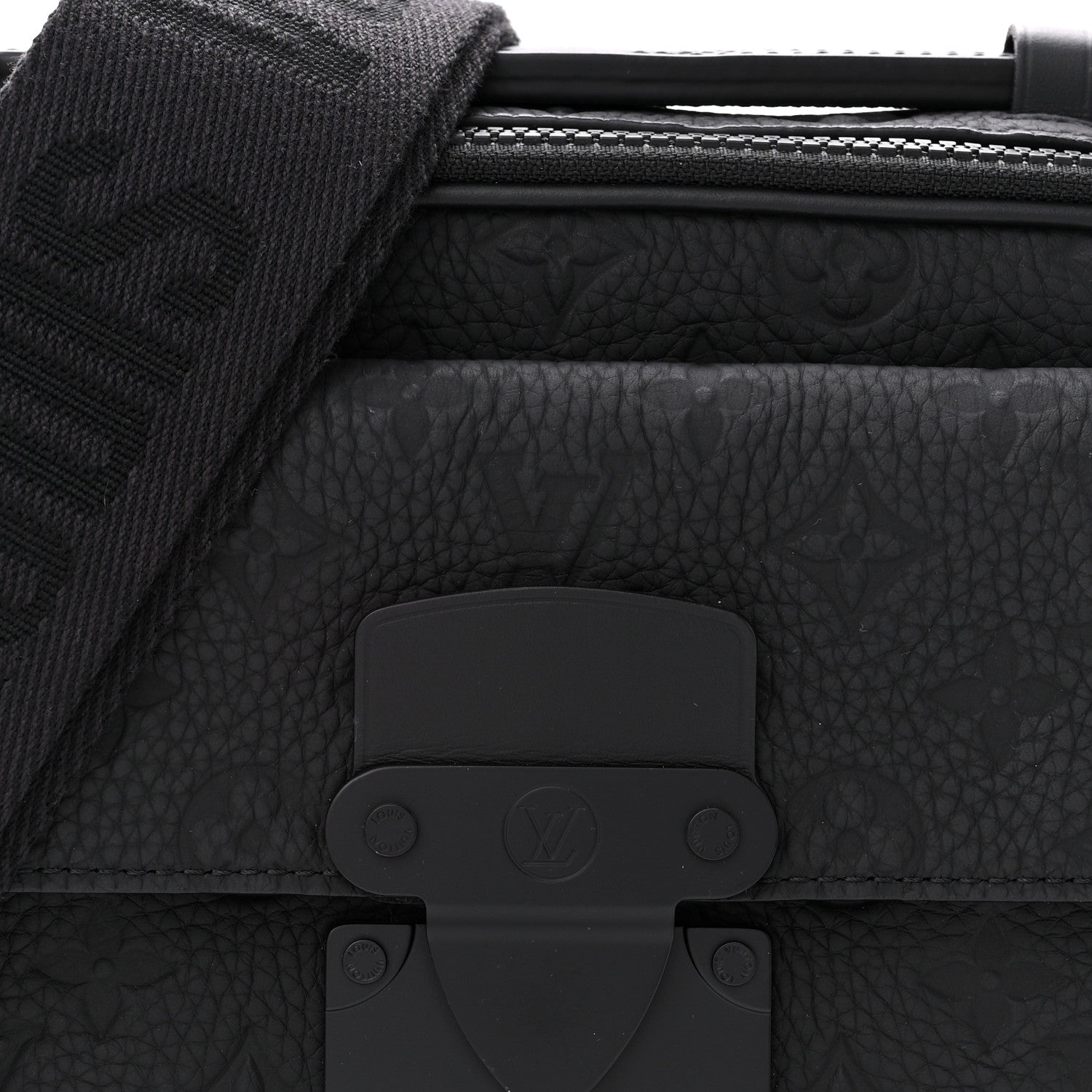 Louis Vuitton LOUIS VUITTON Taurillon Monogram S Lock Messenger Black 7 of 11