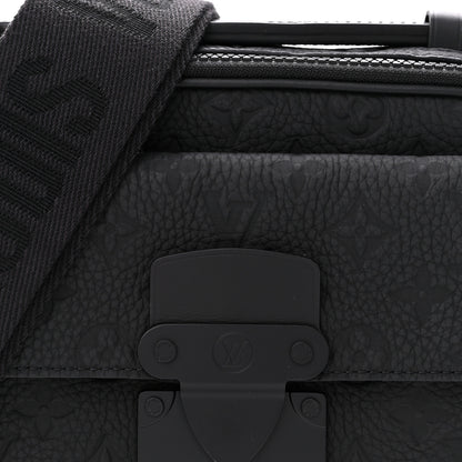 Louis Vuitton LOUIS VUITTON Taurillon Monogram S Lock Messenger Black 7 of 11