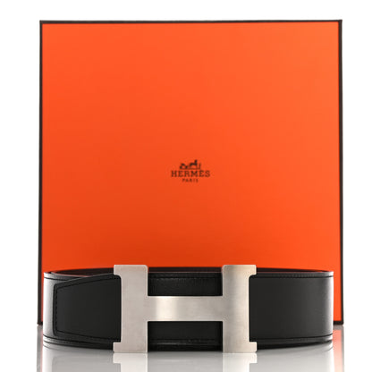 Hermes 135 Togo 38mm Constance H Belt 100 Black Chocolate 9 of 9