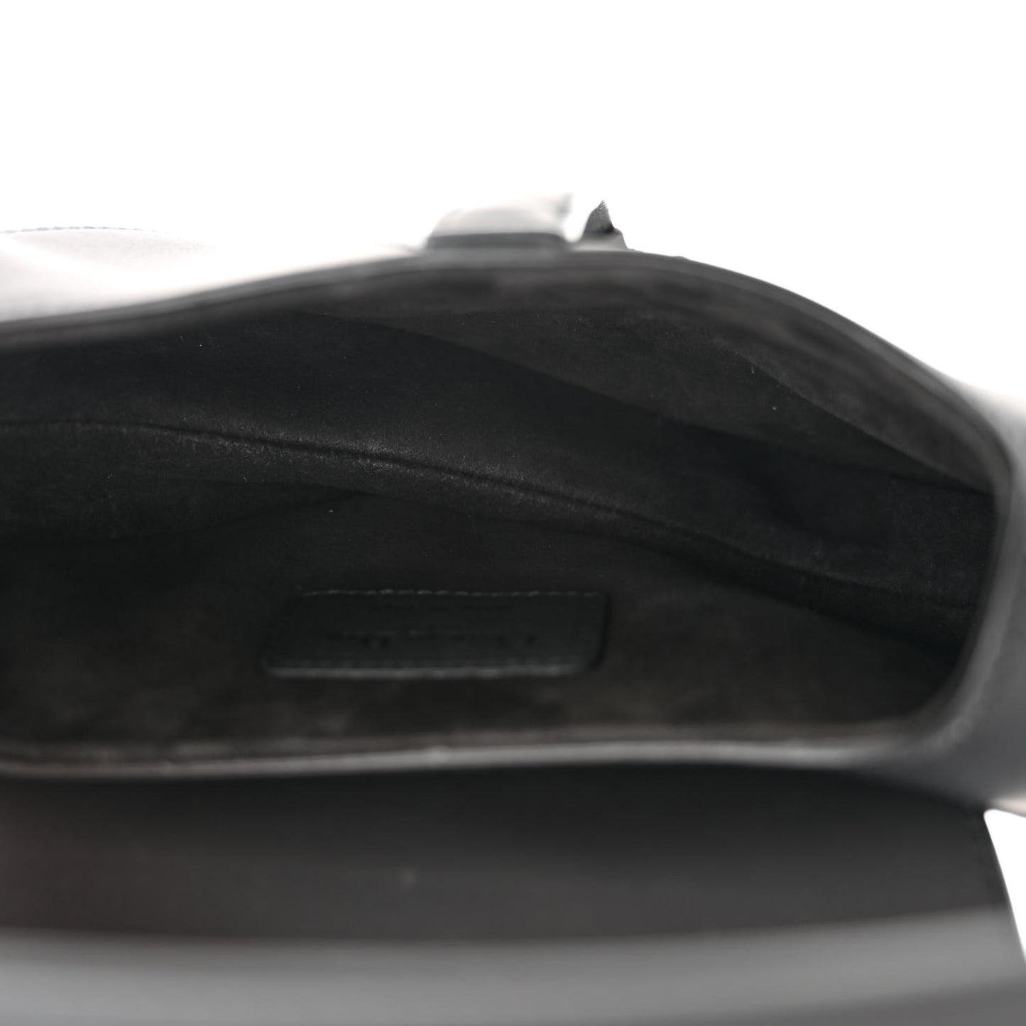 Ultra Matte Calfskin Mini Saddle Bag Black