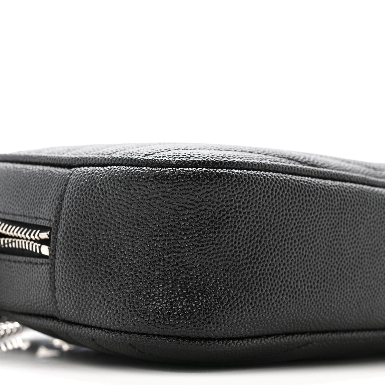 Saint Laurent Grain De Poudre Matelasse Monogram Mini Lou Camera Bag Black 9 of 13