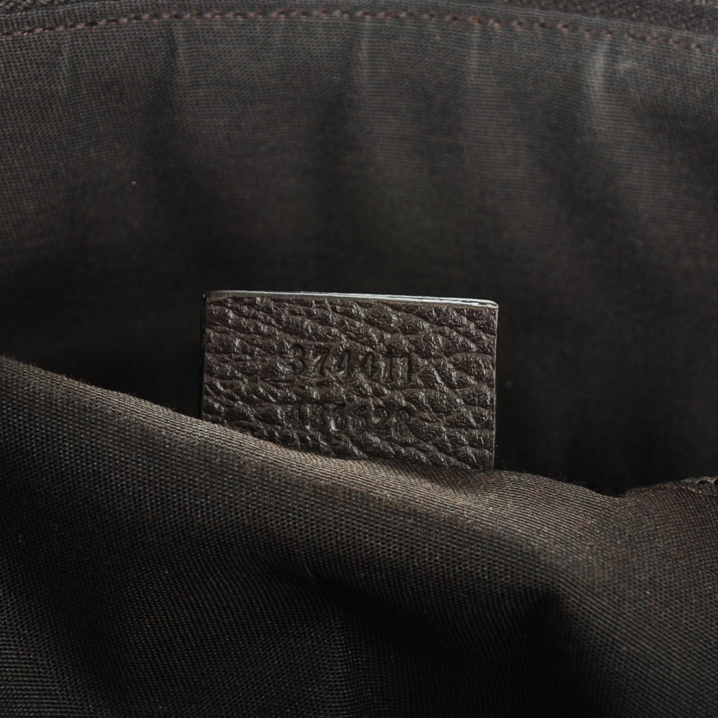 Crystal Monogram Medium Flat Messenger Bag Dark Brown