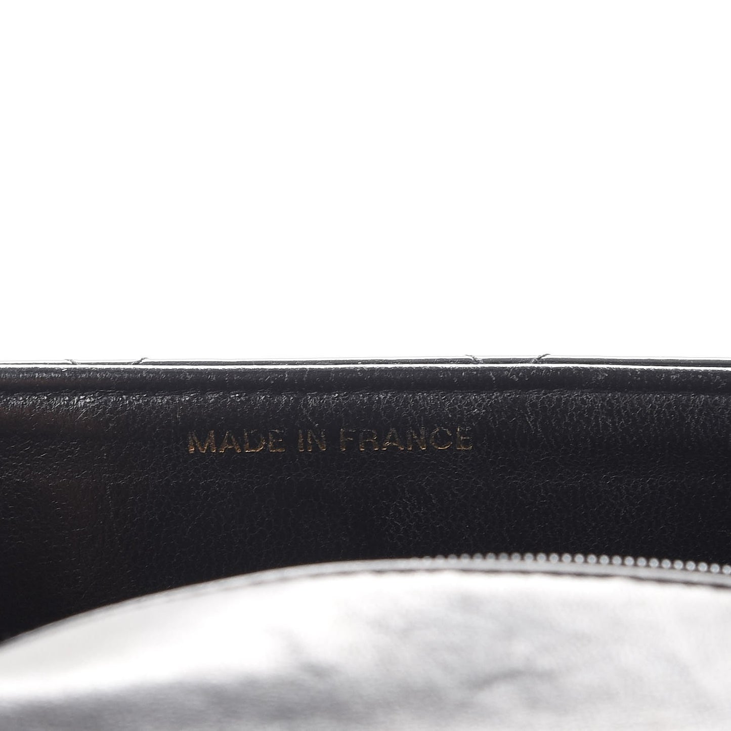 Patent Quilted Medium Single Flap Black
