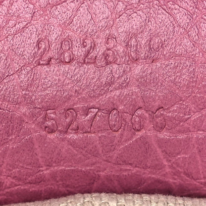 Gucci Pebbled Calfskin Medium Soho Shoulder Bag Peonia Flower 6 of 11