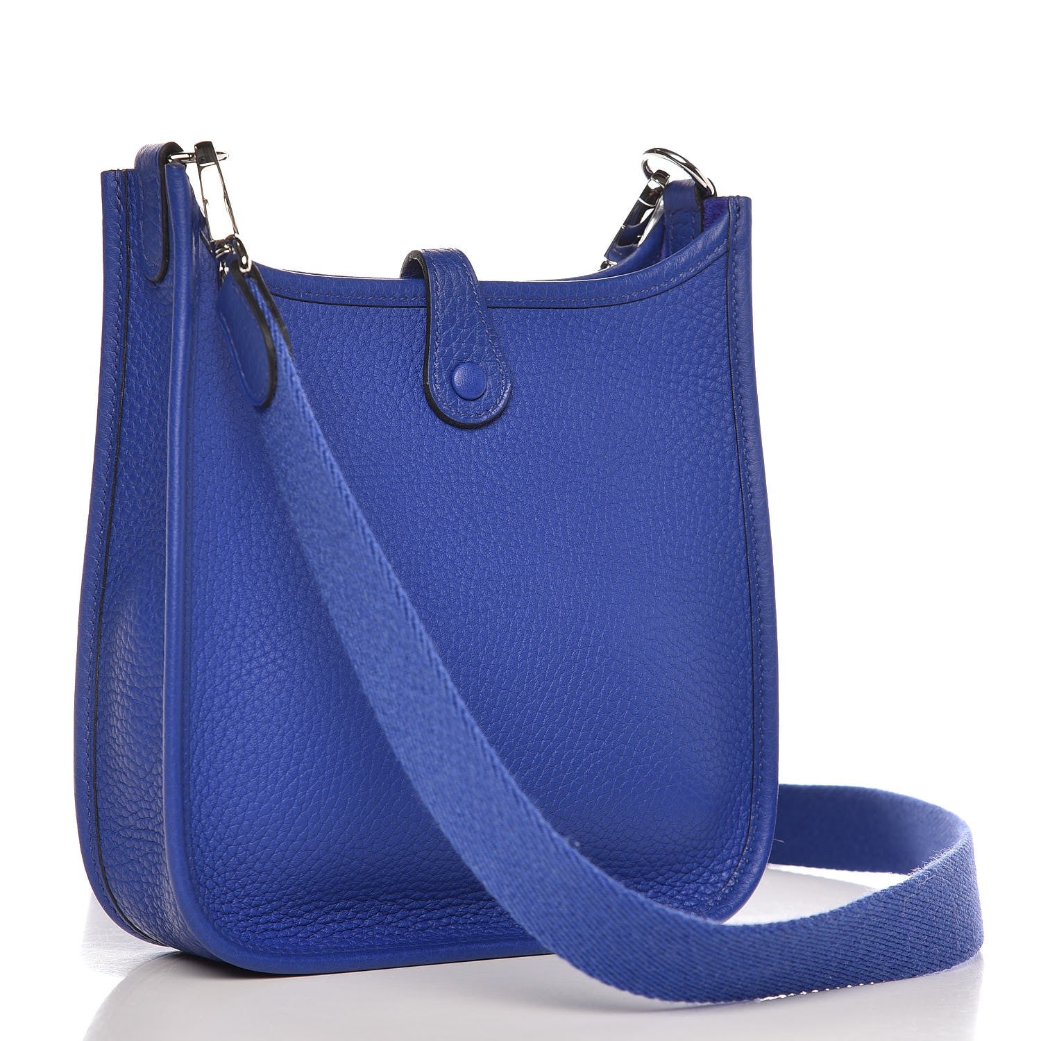 Hermes Taurillon Clemence Evelyne TPM Bleu Electrique 10 of 15