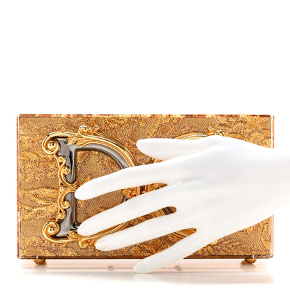 Dolce & Gabbana Brocade DG Girls Shoulder Bag Gold 2 of 13