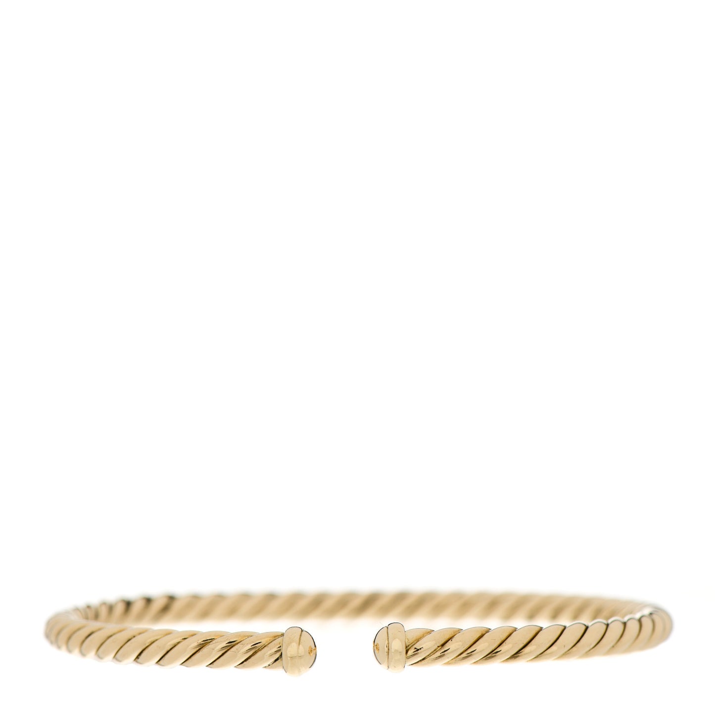 18K Yellow Gold 4mm Cablespira Bracelet