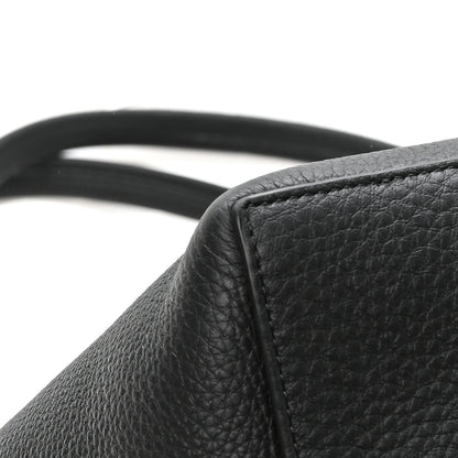 The Row Grained Calfskin Park Tote Three Black 10 of 11