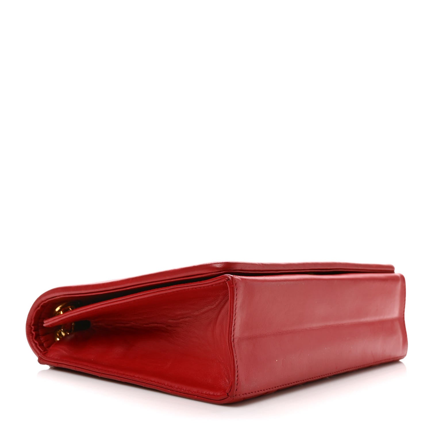 Chanel Lambskin Quilted Small Single Flap Red 4 of 10