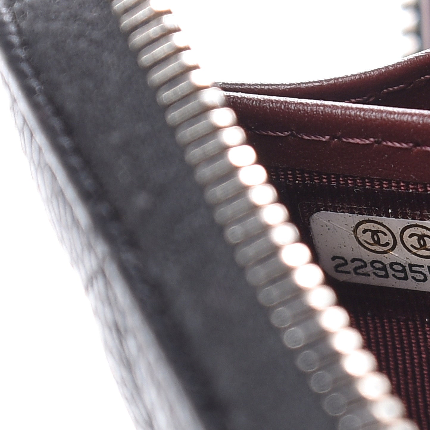 Caviar Quilted Large Gusset Zip Around Wallet Black