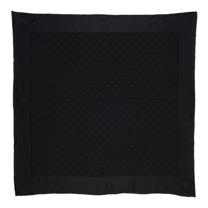 Louis Vuitton Silk Monogram Monaco Square Scarf Black 1 of 6