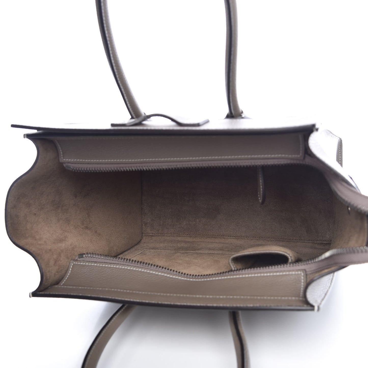 Drummed Calfskin Micro Luggage Souris