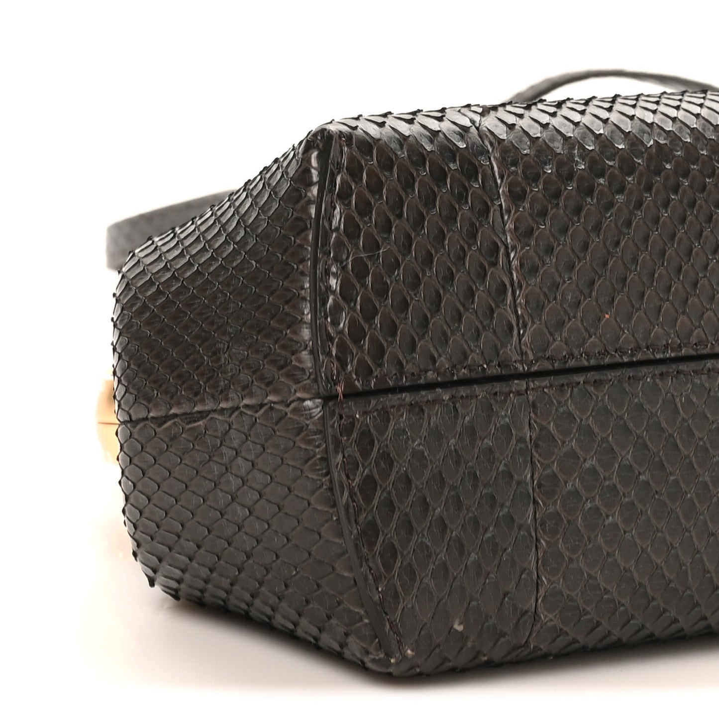 Snakeskin Small Fendi First Brown