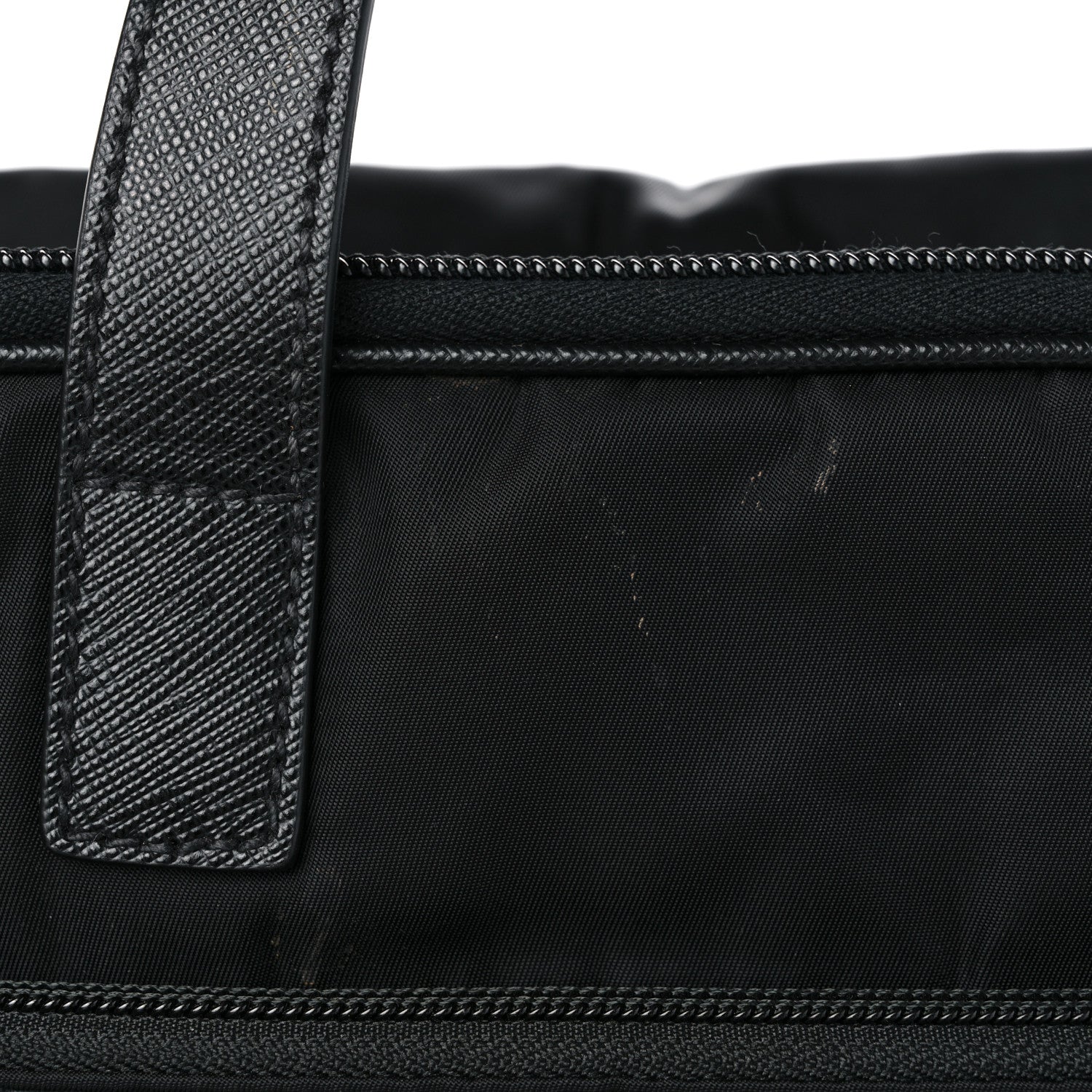 Prada Tessuto Nylon Saffiano Briefcase Black 13 of 14