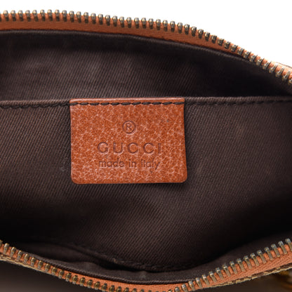 Gucci Monogram Horsebit Nail Chain Pochette Orange 6 of 9