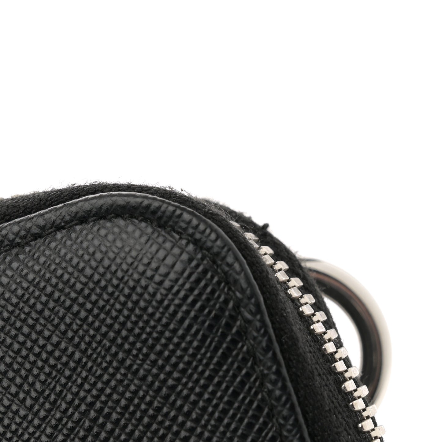 Saffiano Phone Crossbody Pouch Black