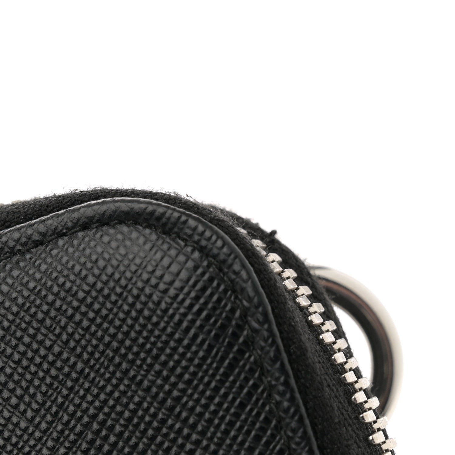 Prada Saffiano Phone Crossbody Pouch Black 11 of 13