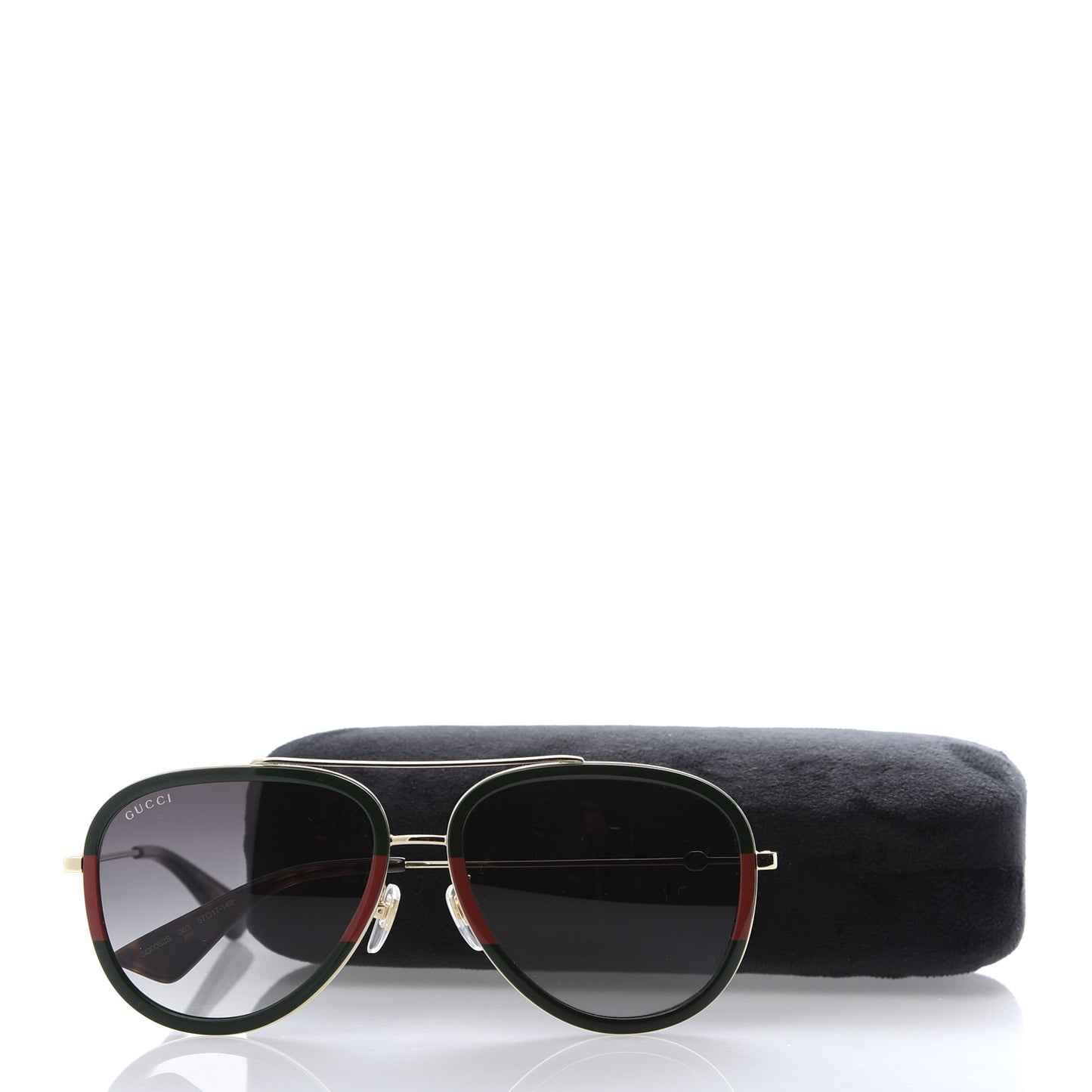 Acetate Web Aviator Sunglasses GG0062S Green Red