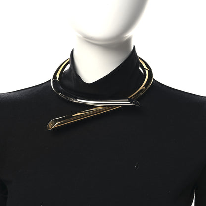 Louis Vuitton Collar Necklace Gold Silver 2 of 4