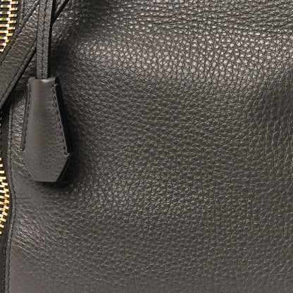 Tom Ford Grained Calfskin Alix Padlock Zip Tote Graphite 9 of 16