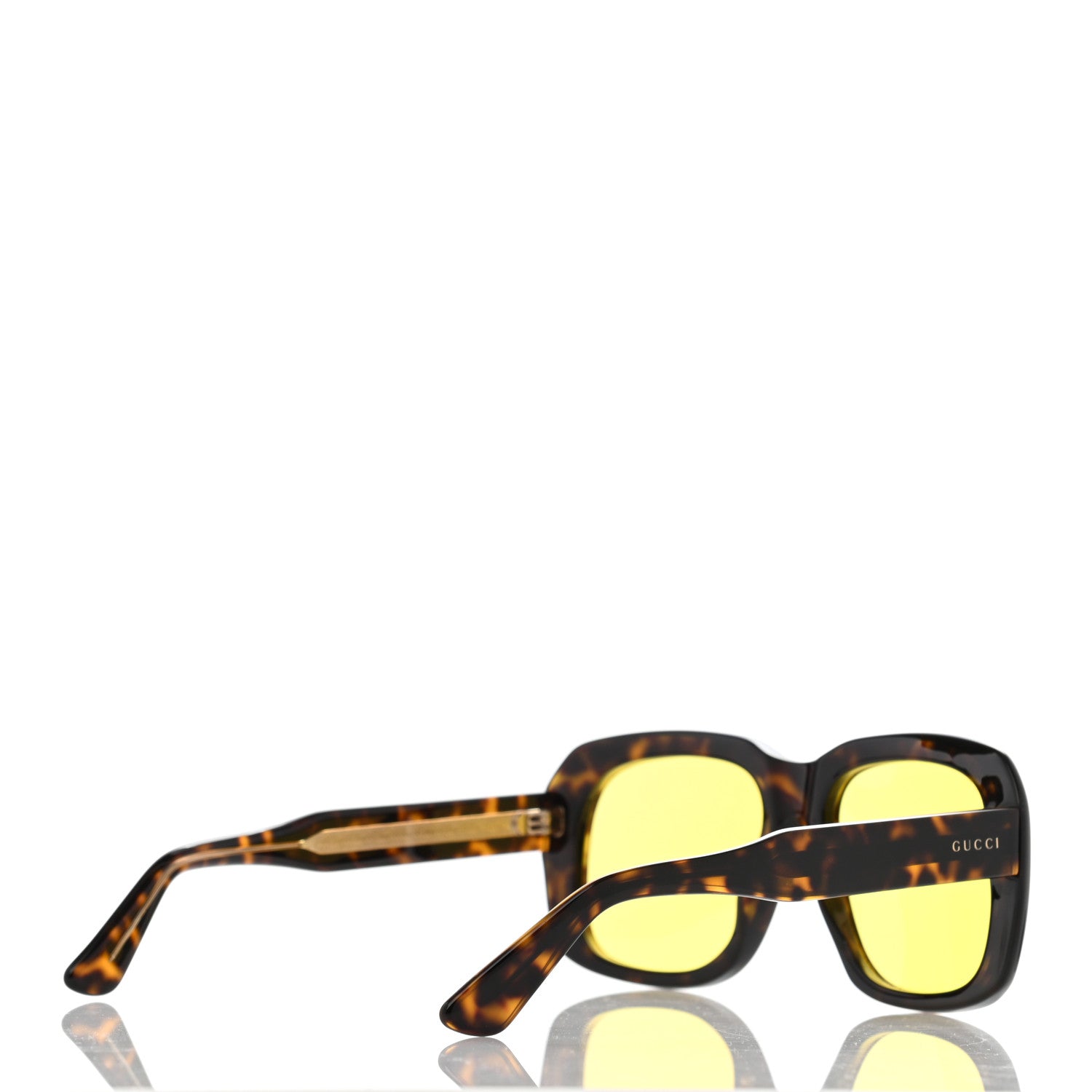 Gucci Acetate GG0049S Sunglasses Tortoise Yellow 4 of 7