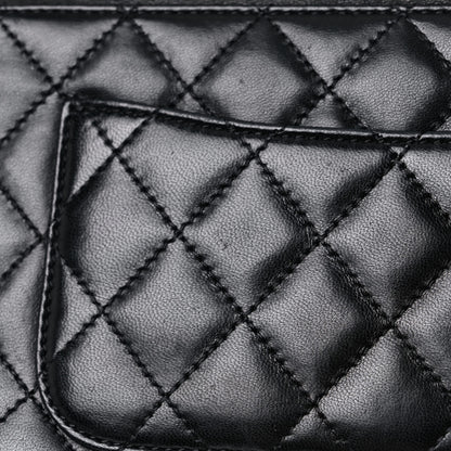 Chanel Lambskin Quilted Medium Crossing Times Flap Black 22 of 23