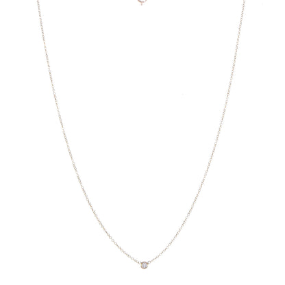 Tiffany 18K Yellow Gold Diamond .50ct Elsa Peretti Diamonds by the Yard Pendant Necklace 1 of 7