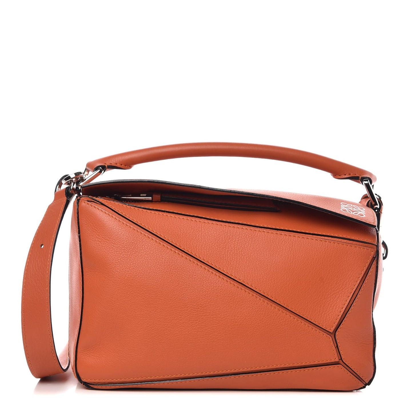 Calfskin Small Puzzle Bag Orange