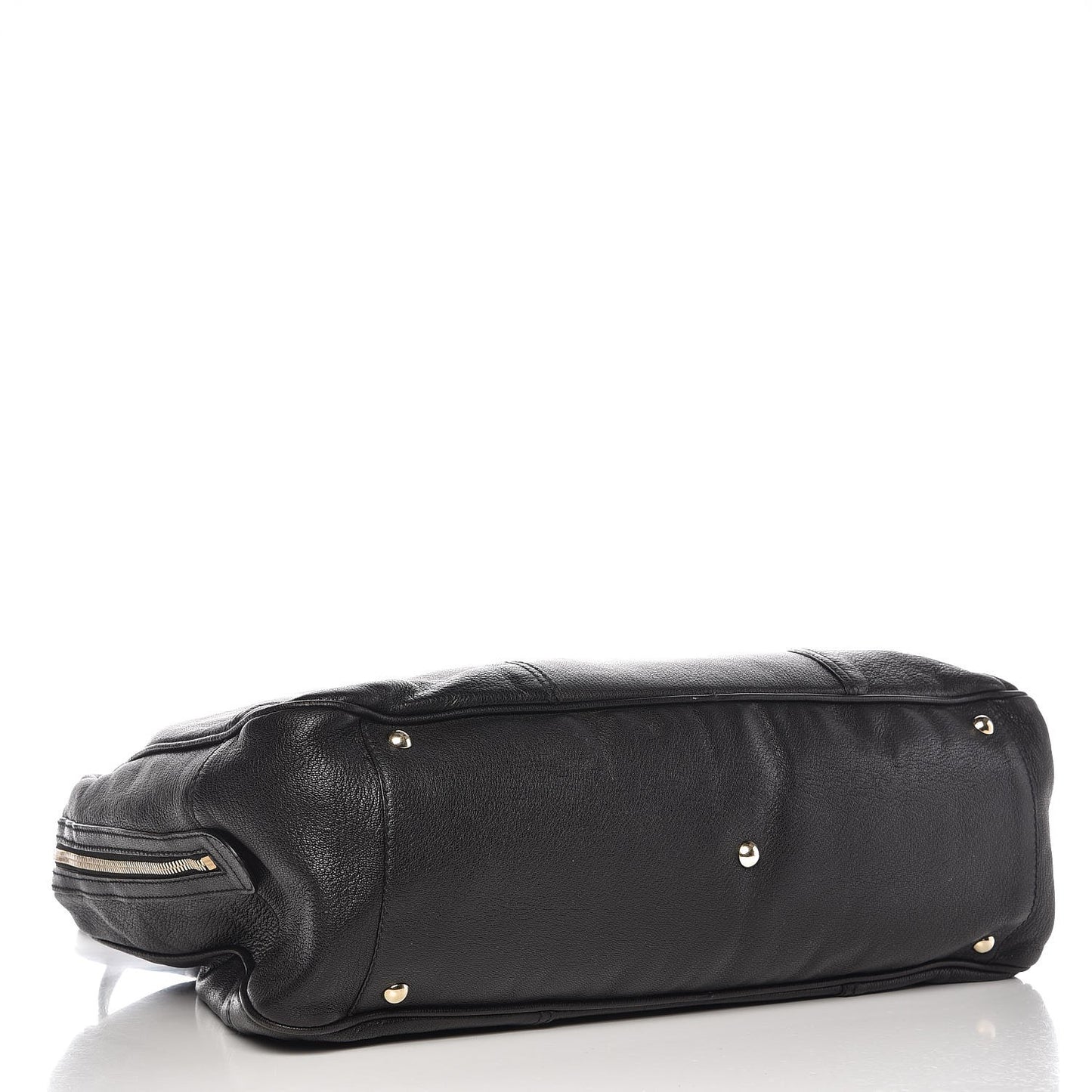 Calfskin Large Princy Boston Tote Black
