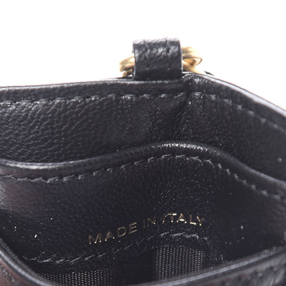 Chanel Goatskin Quilted 19 Card Holder On Chain Black 5 of 7