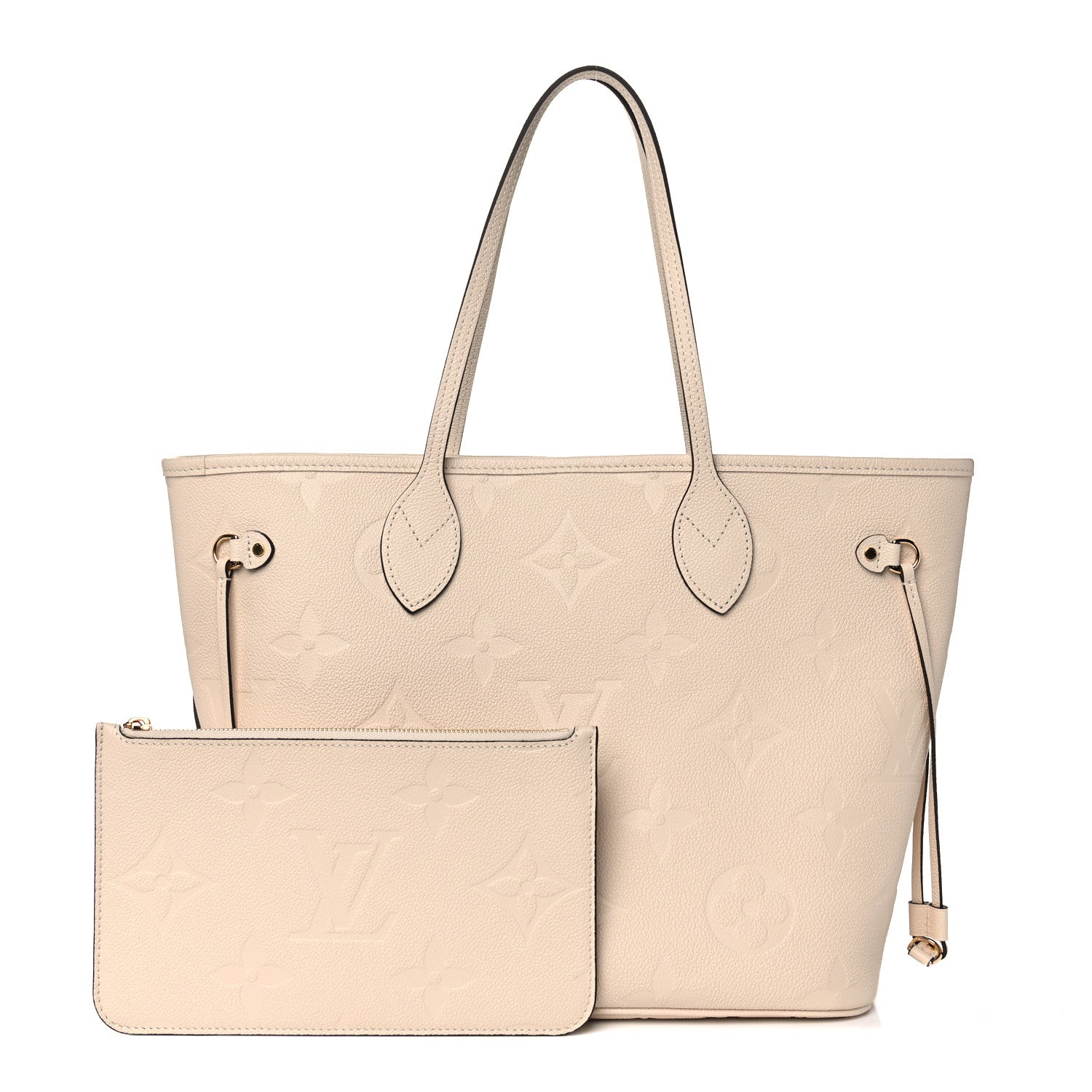 Louis Vuitton Empreinte Monogram Giant Neverfull MM Cream 1 of 9