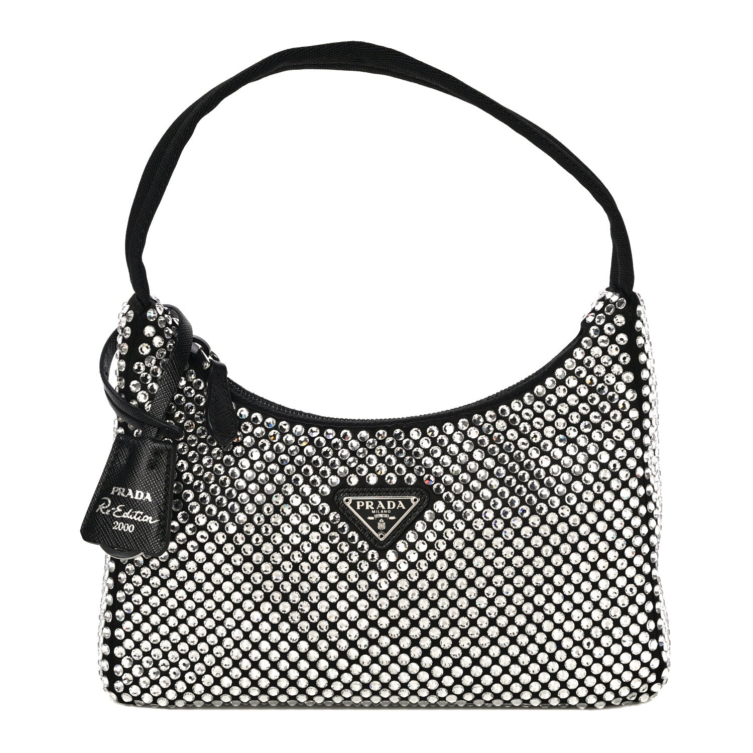 Prada Satin Crystal Mini Re-Edition 2000 Bag Cristal 1 of 13