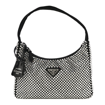 Prada Satin Crystal Mini Re-Edition 2000 Bag Cristal 1 of 13