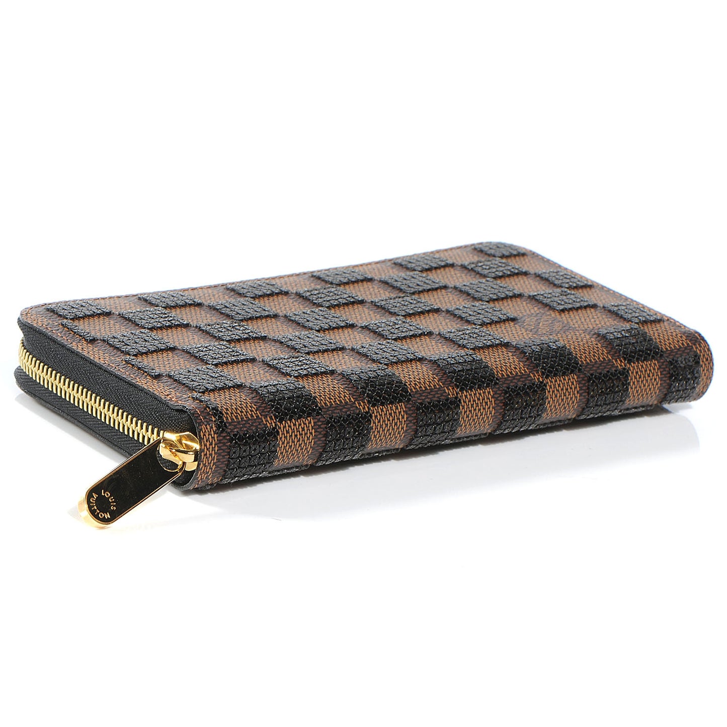 Damier Paillettes Zippy Wallet Black