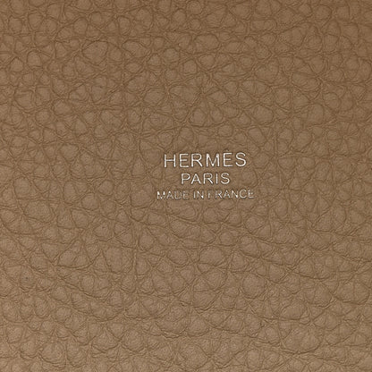 Hermes Taurillon Clemence Picotin Lock 22 MM Beton 6 of 11