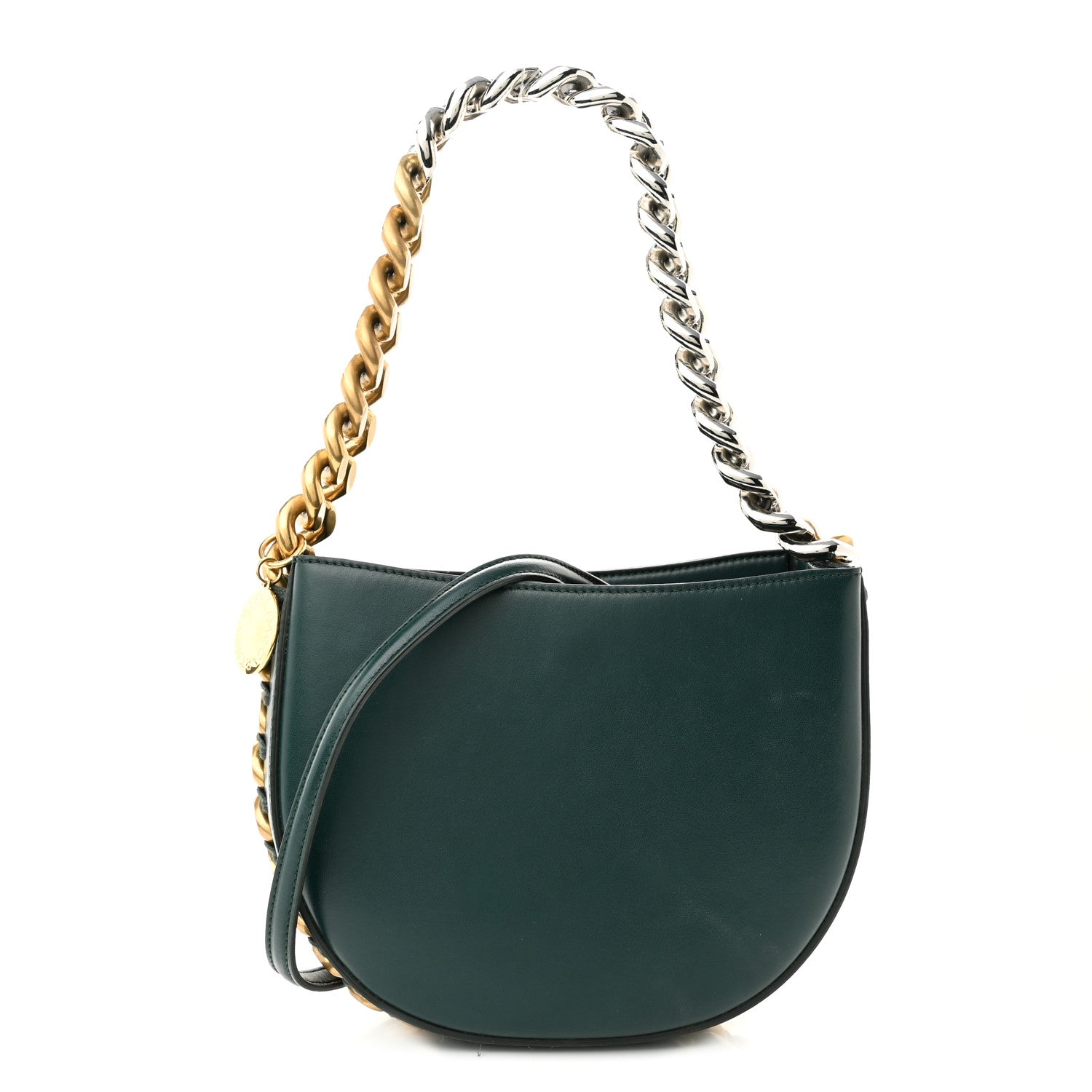 Stella McCartney Eco Alter Nappa Small Frayme Shoulder Bag Forest Green 1 of 12
