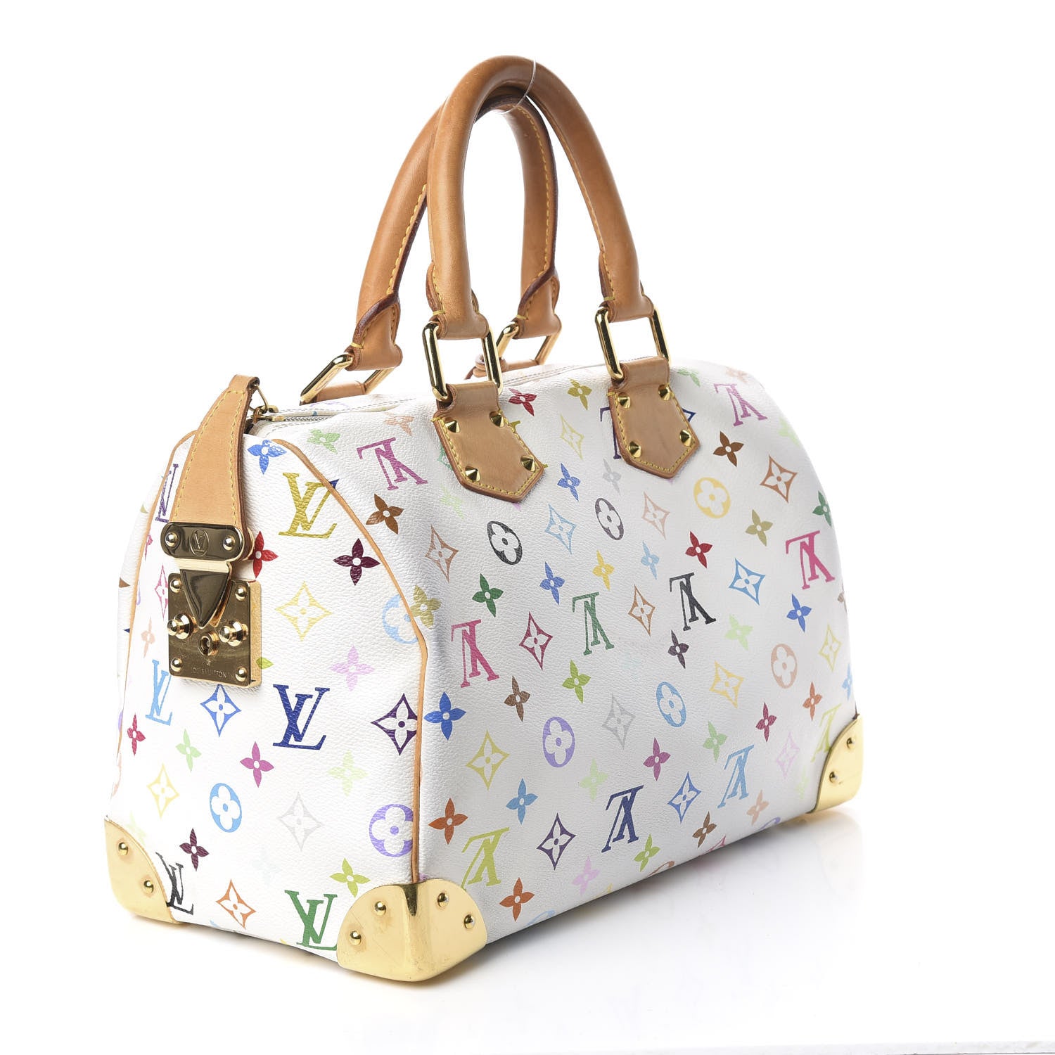 Louis Vuitton Monogram Multicolor Speedy 30 White 2 of 19