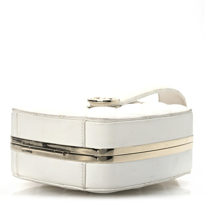 Chanel Lambskin Minaudiere Vanity With Handle White 10 of 16