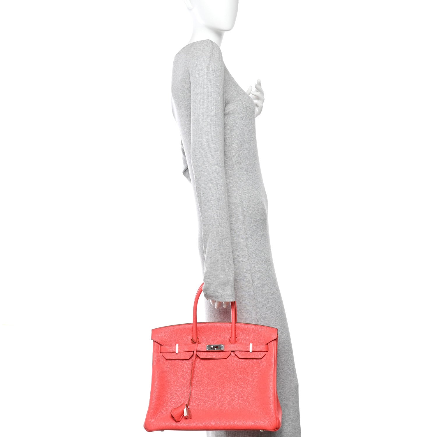 Hermes Taurillon Clemence Birkin 35 Rose Jaipur 2 of 11