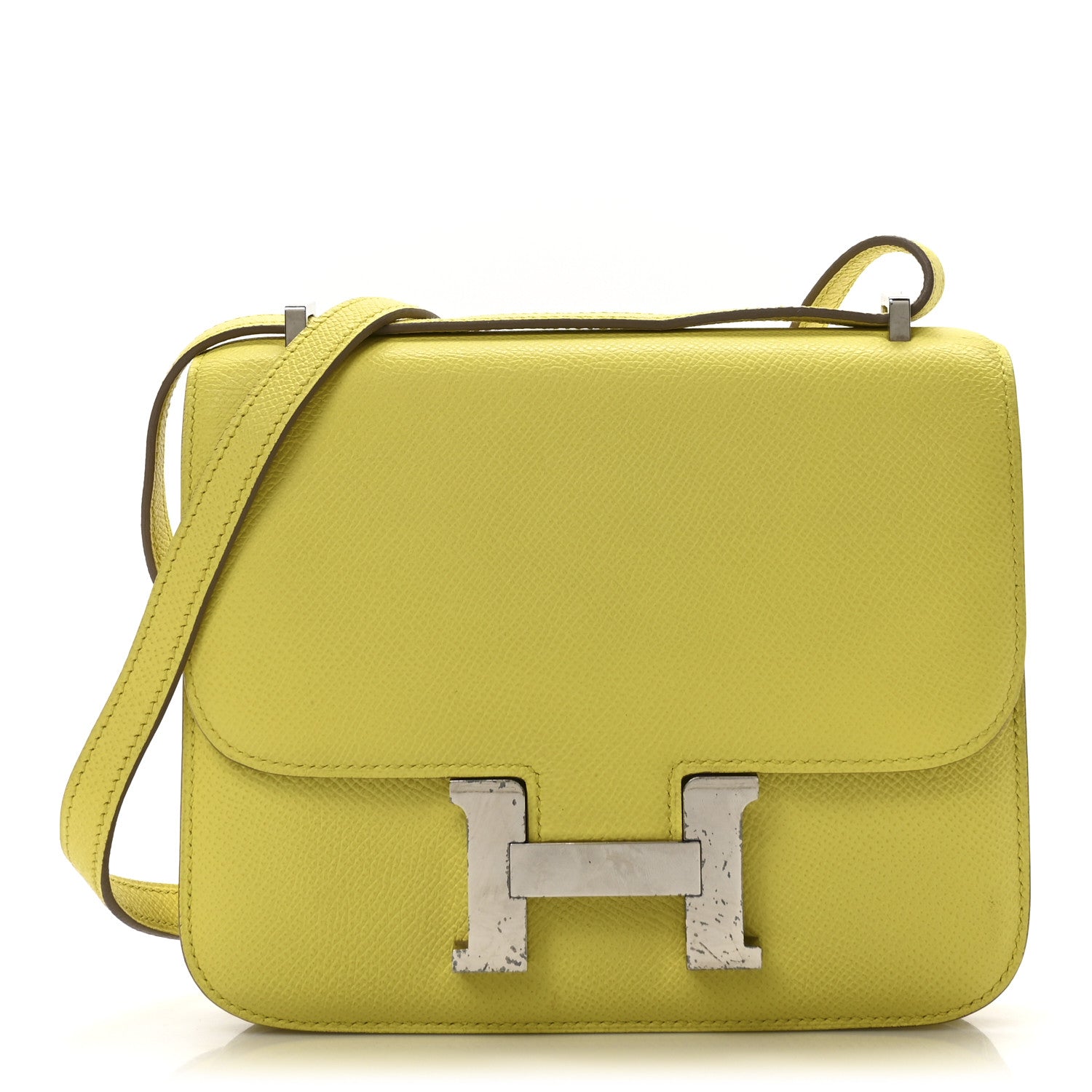 Hermes Epsom Constance 18 Lime 1 of 10