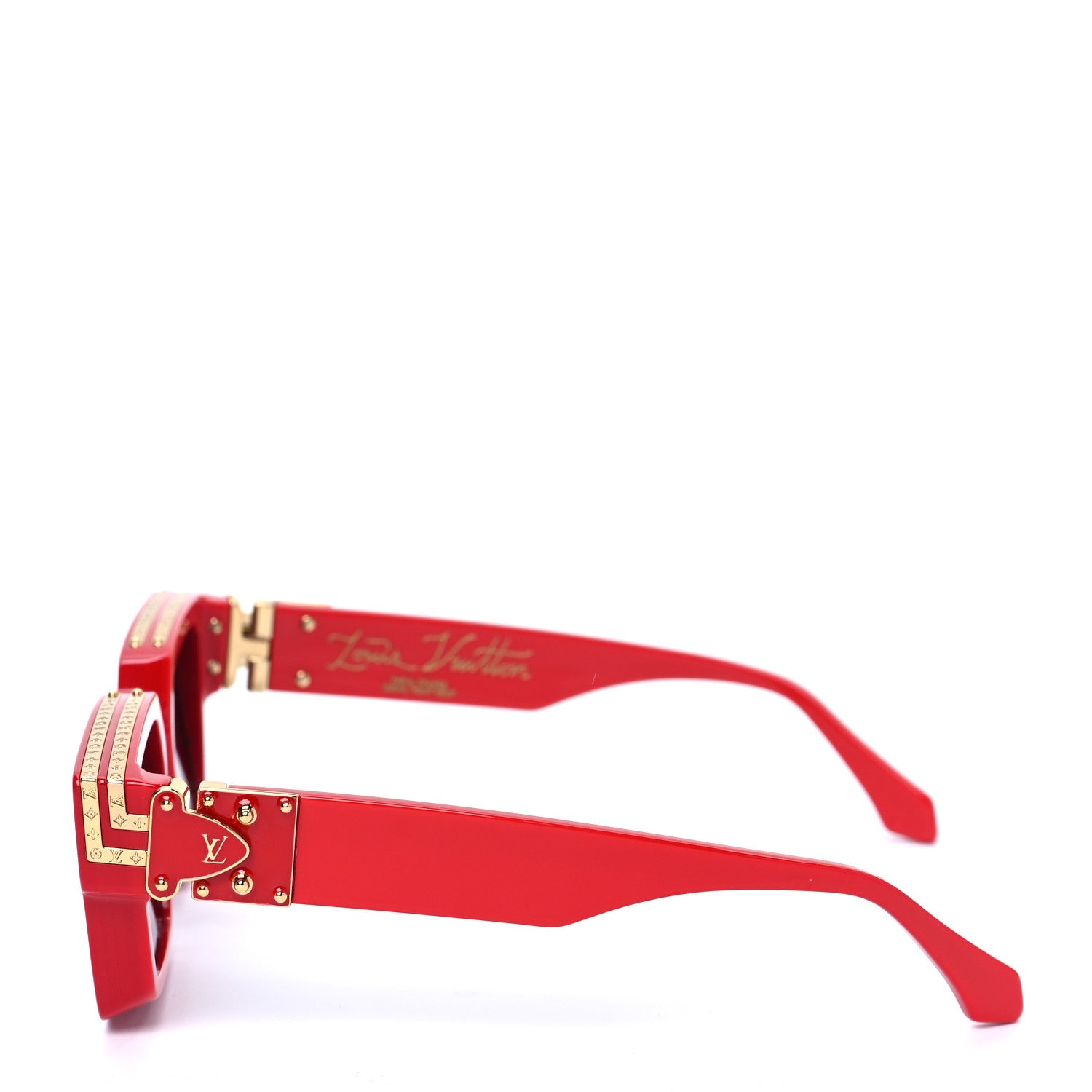 Louis Vuitton Acetate 1.1 Millionaires Z1169W Sunglasses Red 3 of 7